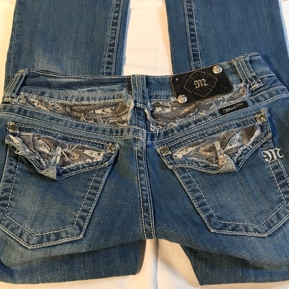 💙EUC MISS ME JEANS SZ 27 LIKE NEW! THE EXQUISITE DETAIL WILL DRAW EYES TO YOU! - Picture 8 of 8